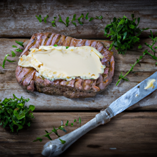 Gegrilltes Rumpsteak mit Kräuterbutter Rezept