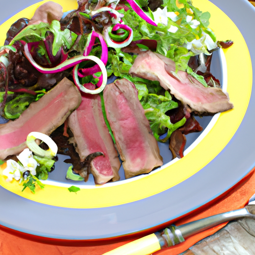 Salat Mit Rinderstreifen Rezept