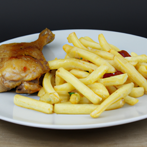 Hähnchen mit Pommes frites Rezept