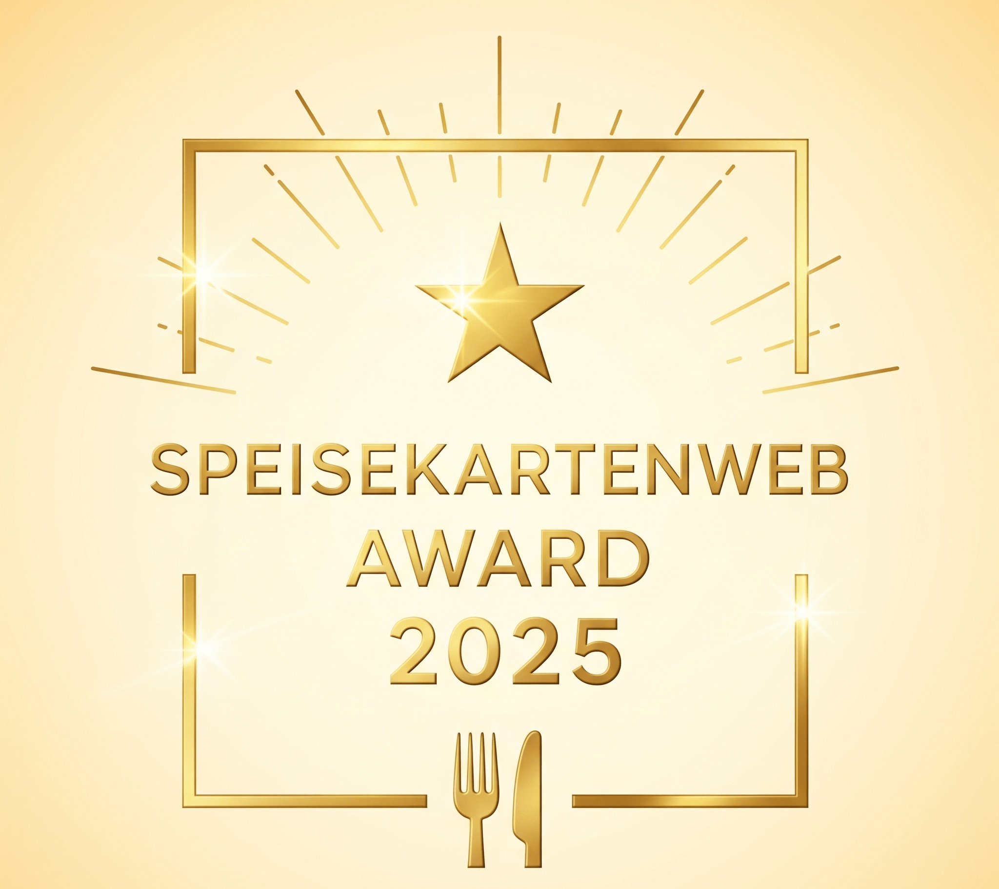 Vorschau des Speisekartenweb Award 2025 Siegels