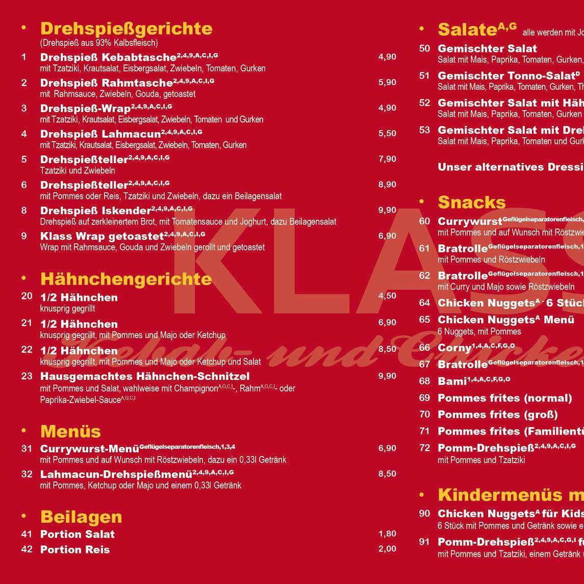 Restaurant "Klass Kebab- und Chickenhouse" in  Baesweiler