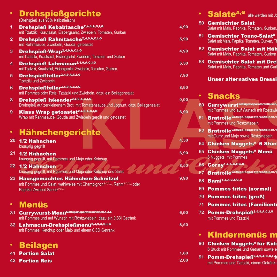 Restaurant "Klass Kebab- und Chickenhouse" in Baesweiler