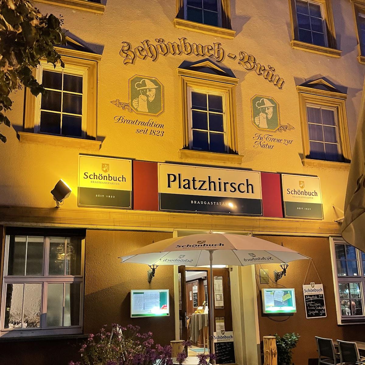 Restaurant "Braugaststätte Platzhirsch" in Böblingen