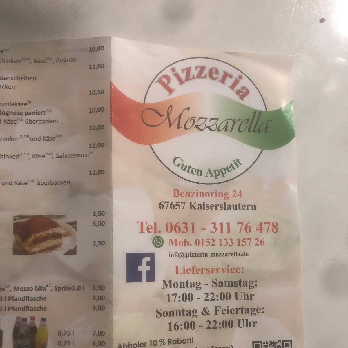 Restaurant "Pizzeria Mozzarella" in Kaiserslautern