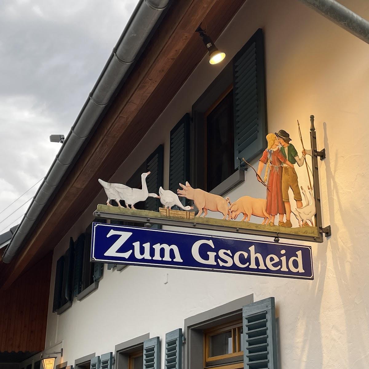 Restaurant "Gasthaus Zum Gscheid Inh. Regina Eschle" in Freiamt
