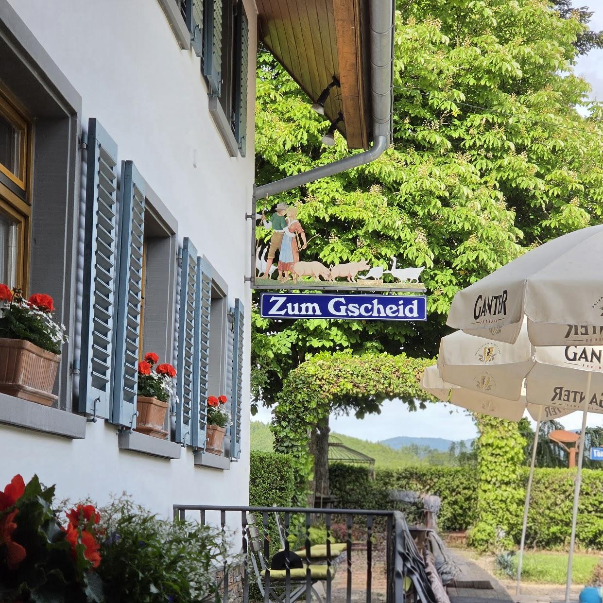 Restaurant "Gasthaus Zum Gscheid Inh. Regina Eschle" in Freiamt