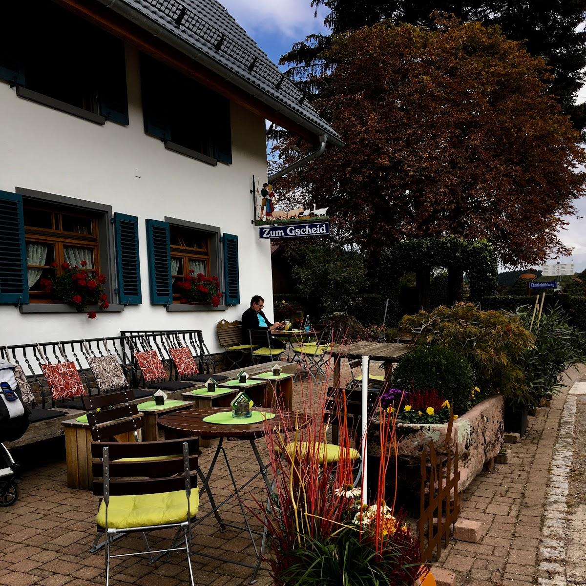 Restaurant "Gasthaus Zum Gscheid Inh. Regina Eschle" in Freiamt