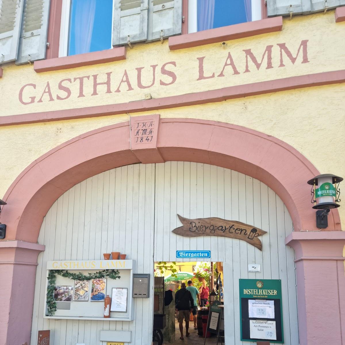 Restaurant "Gasthaus Lamm" in Meckesheim