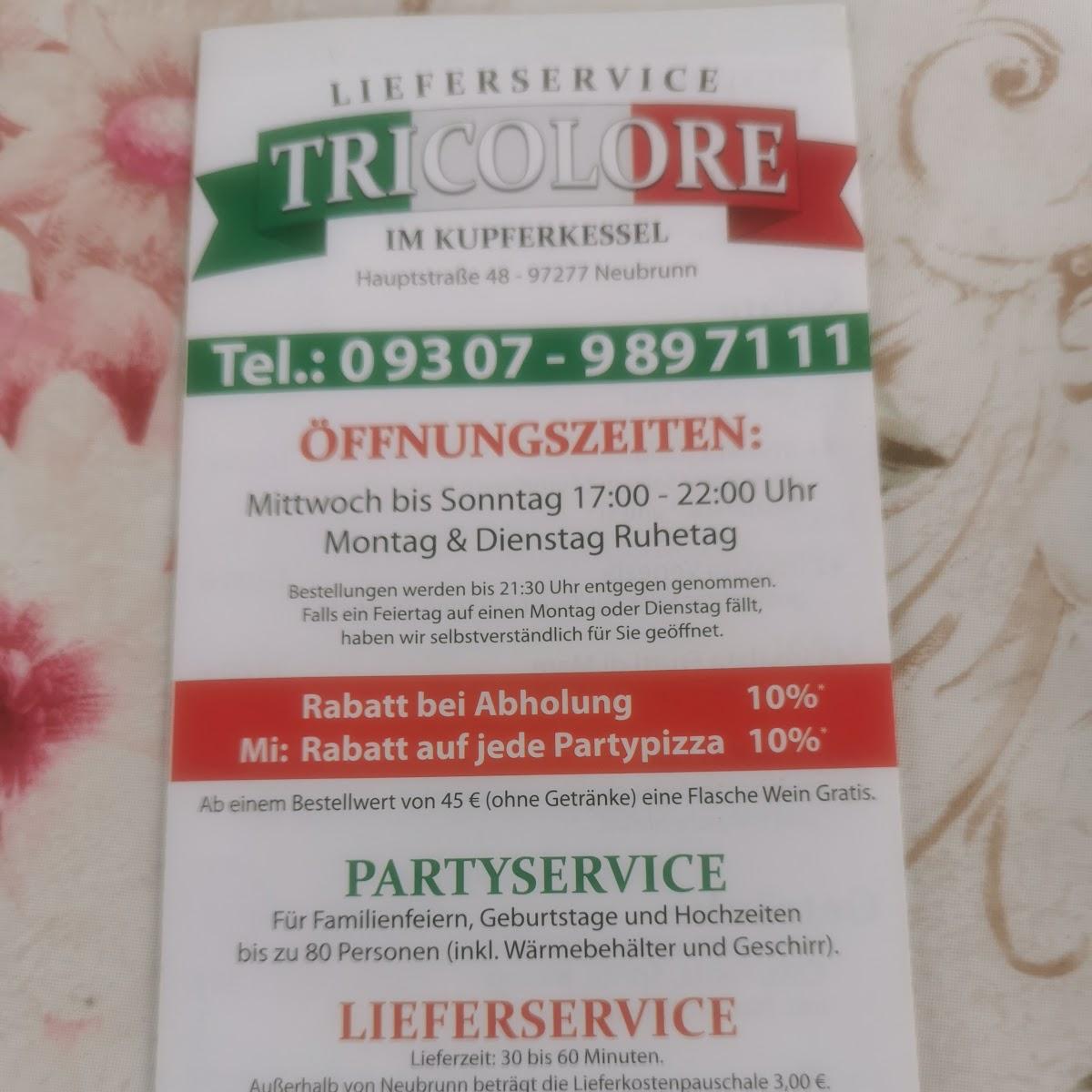 Restaurant "Lieferservice Tricolore" in Neubrunn