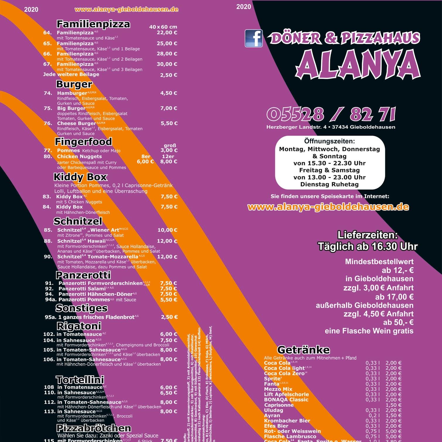 Restaurant "Döner & Pizzahaus Alanya" in  Gieboldehausen