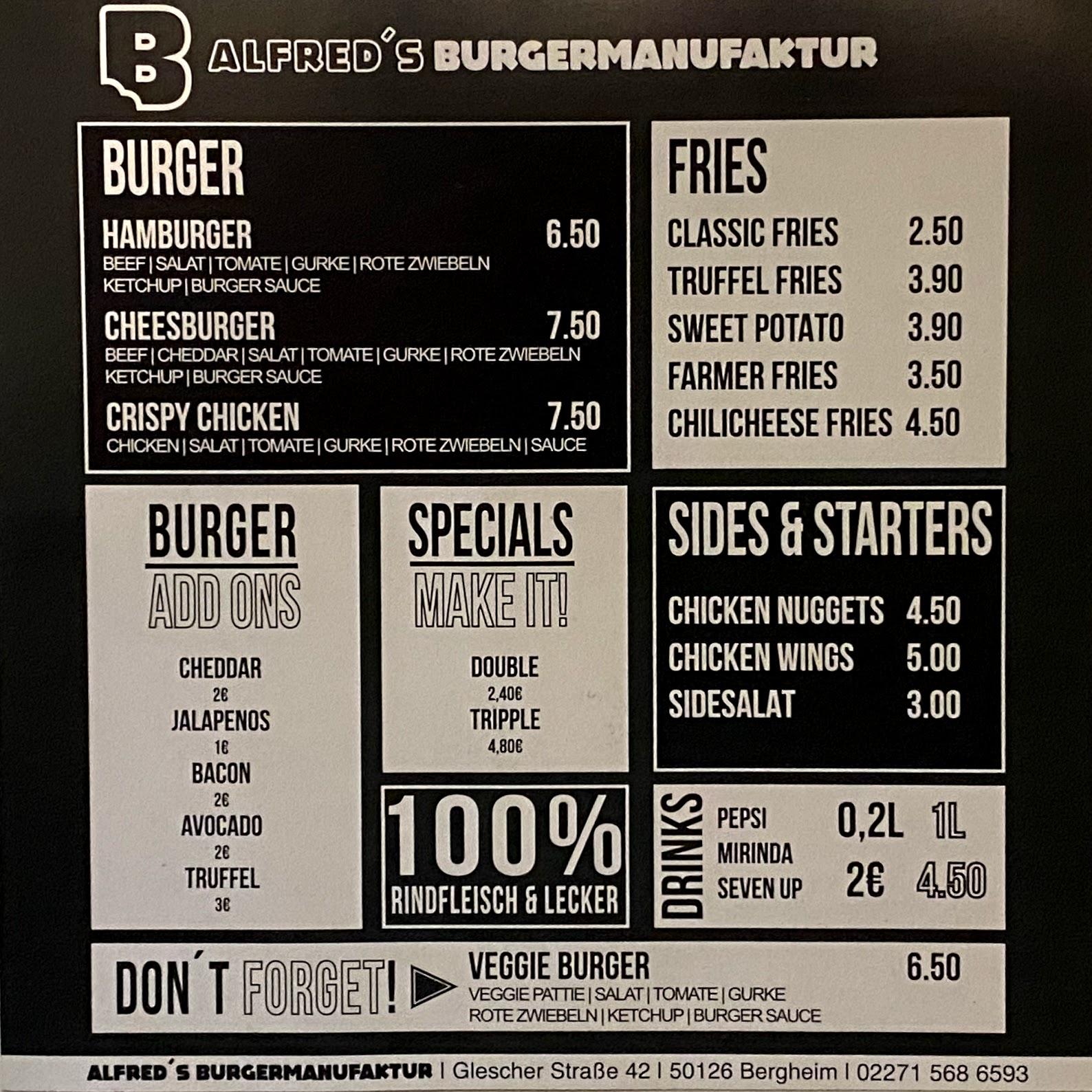 Restaurant "Alfred’s Burgermanufaktur" in Bergheim