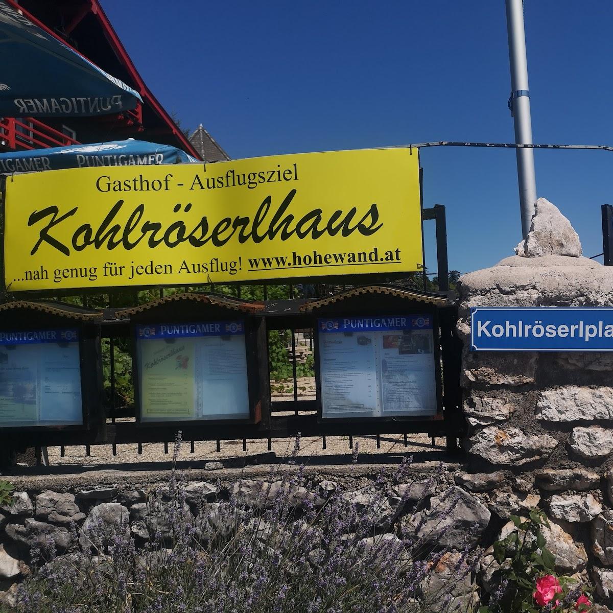 Restaurant "Kohlröserlhaus auf der Hohen Wand" in Hohe Wand