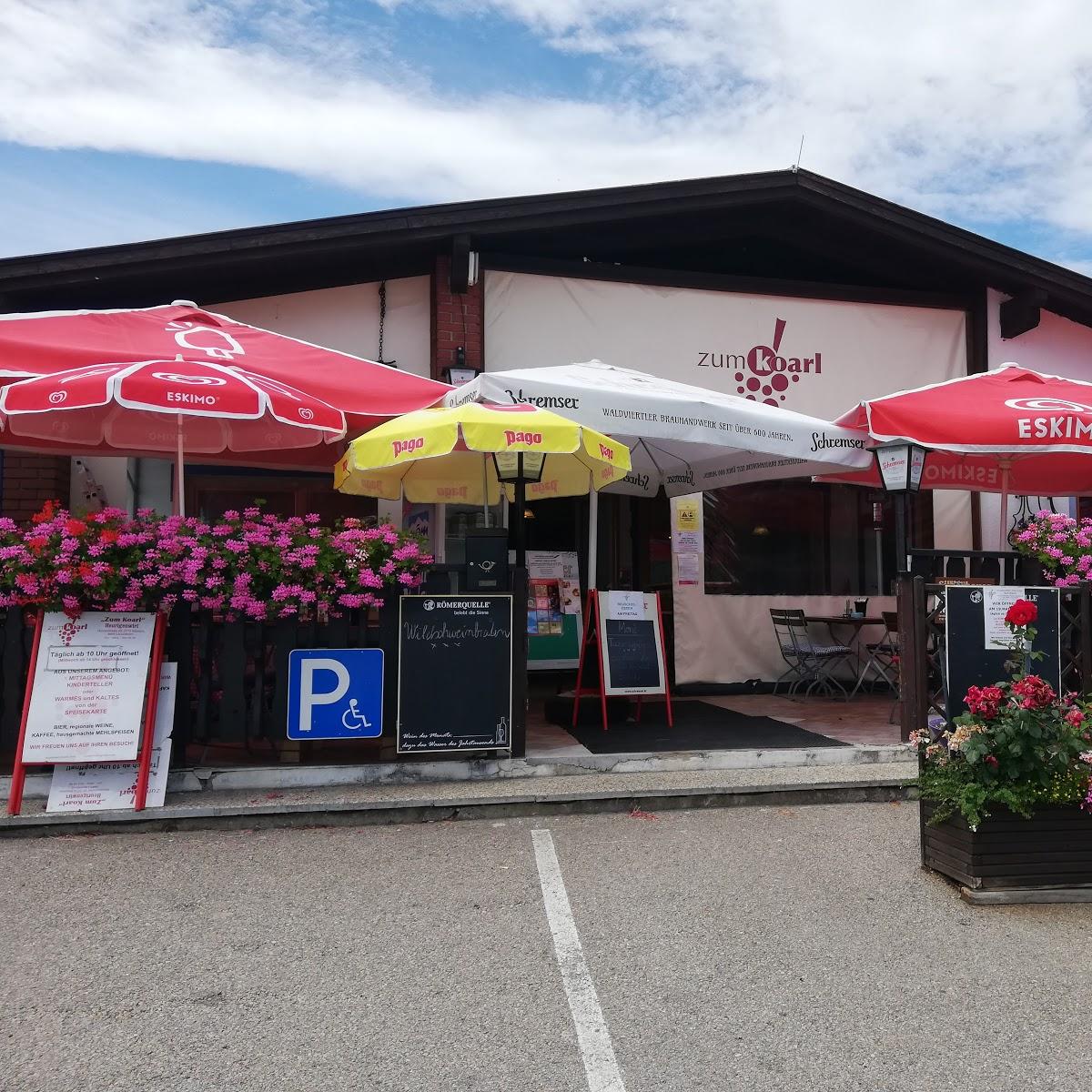 Restaurant "ZUMKOARL" in Maissau