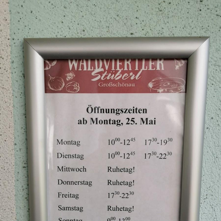 Restaurant "Waldviertler Stüberl" in Großschönau