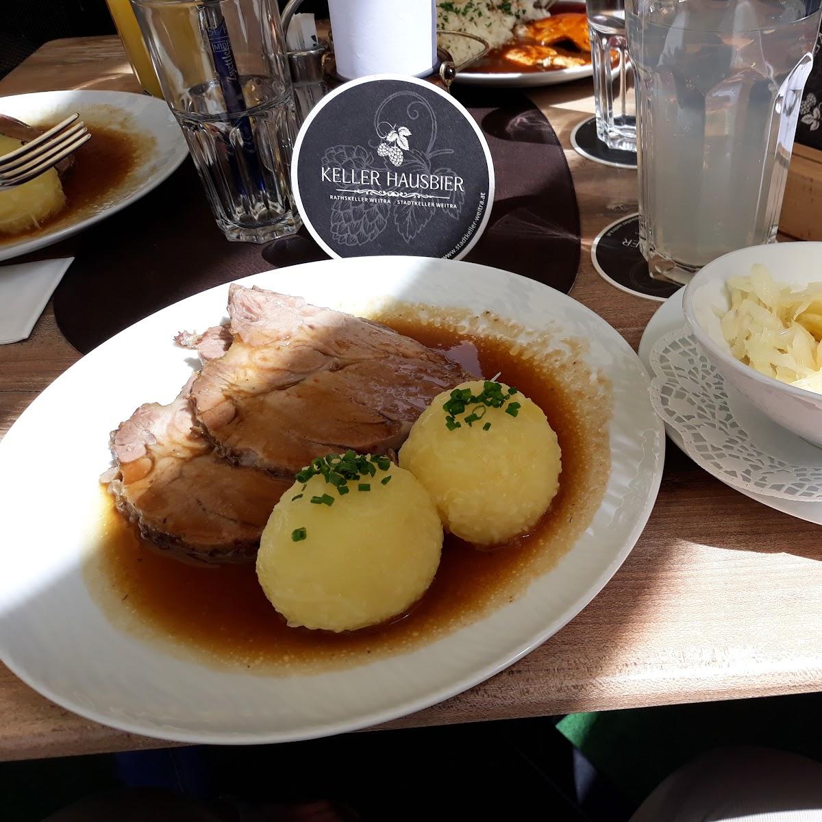 Restaurant "Rathskeller , Gasthof - Hotel - Café" in Weitra