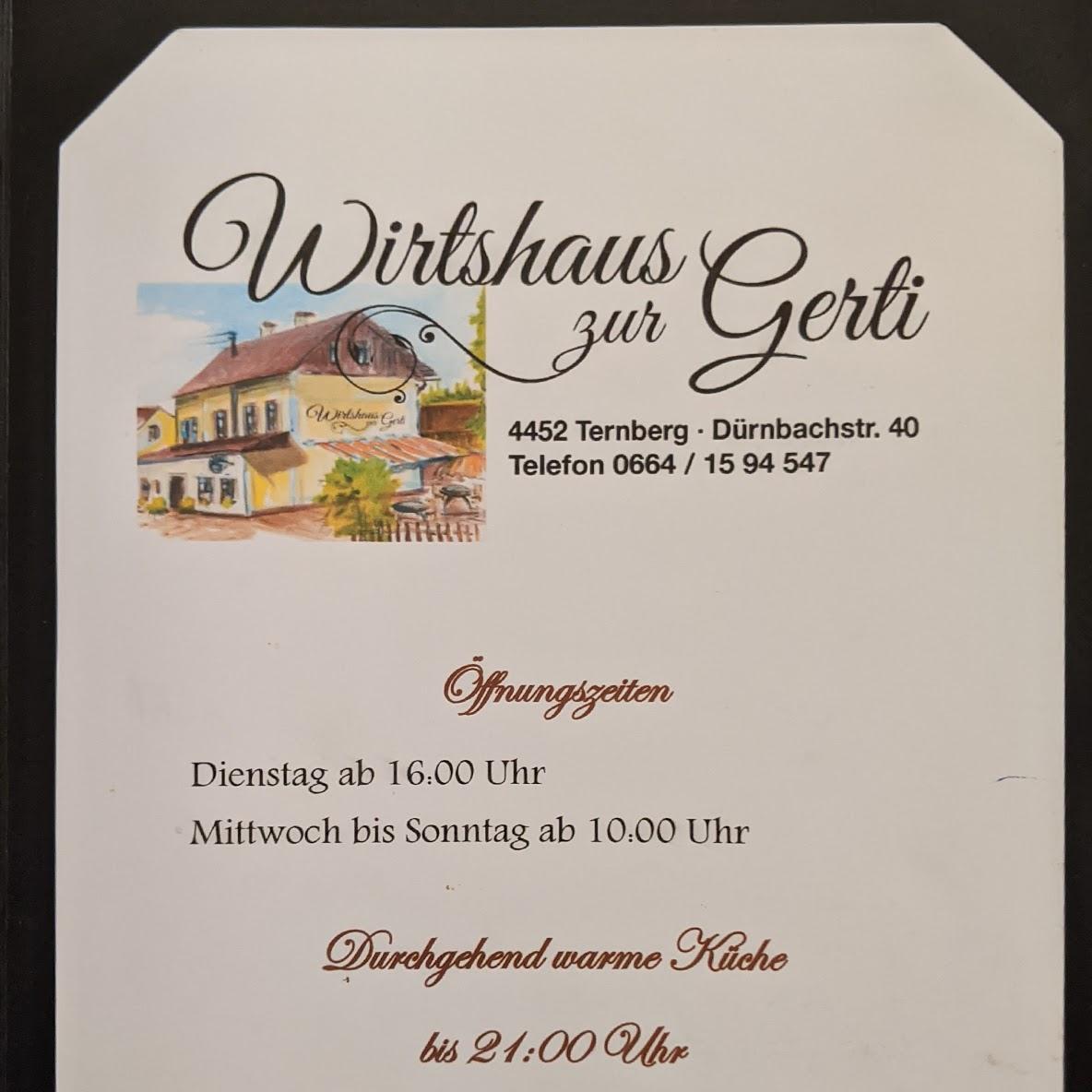 Restaurant "Wirtshaus zur Gerti" in Ternberg