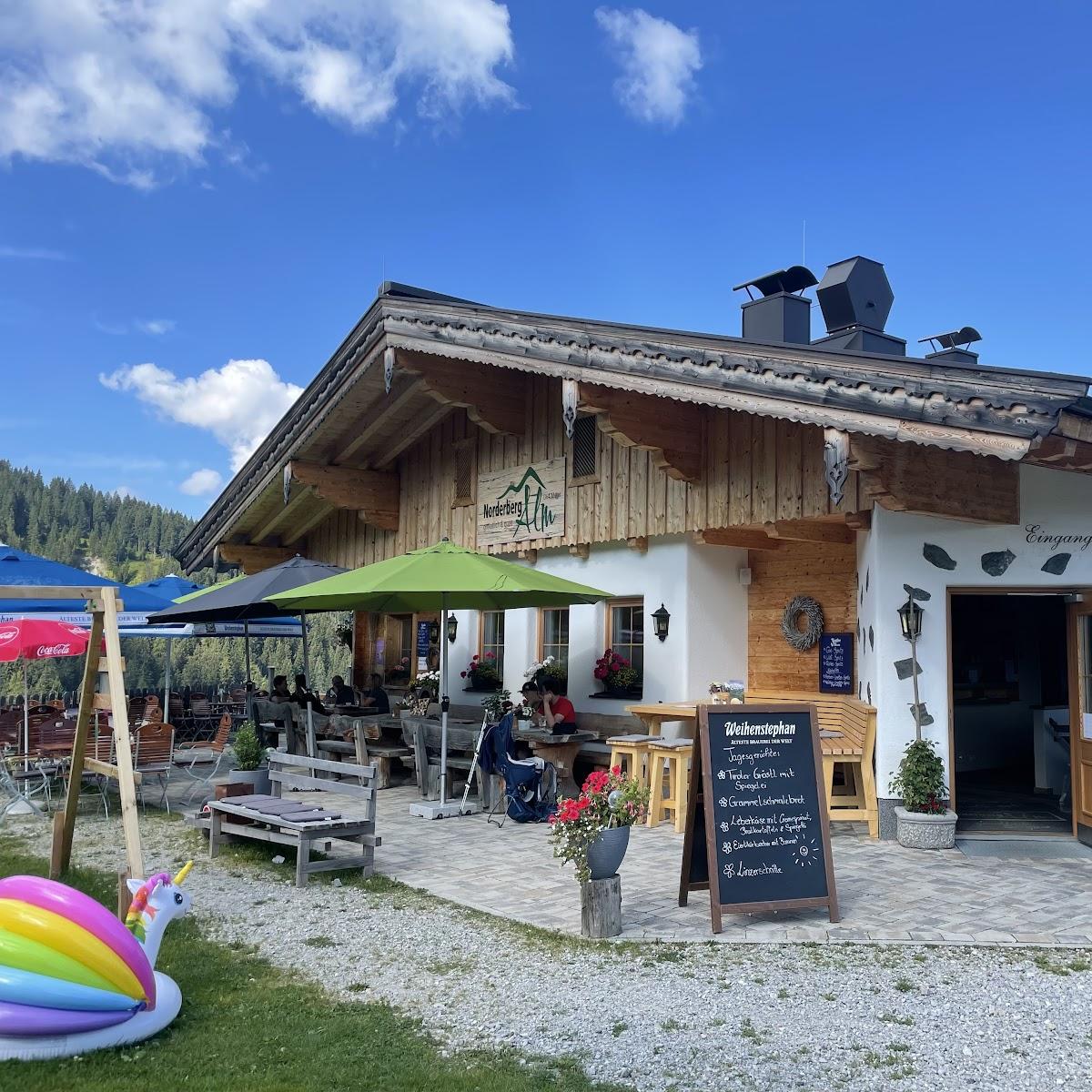 Restaurant "Norderbergalm Niederau" in Wildschönau