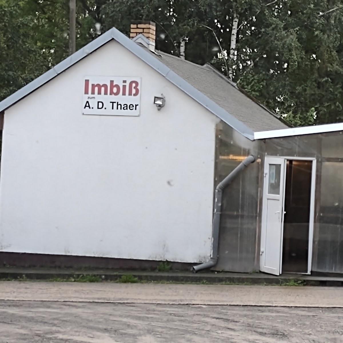 Restaurant "Imbiß A. D. Thaer" in Wriezen