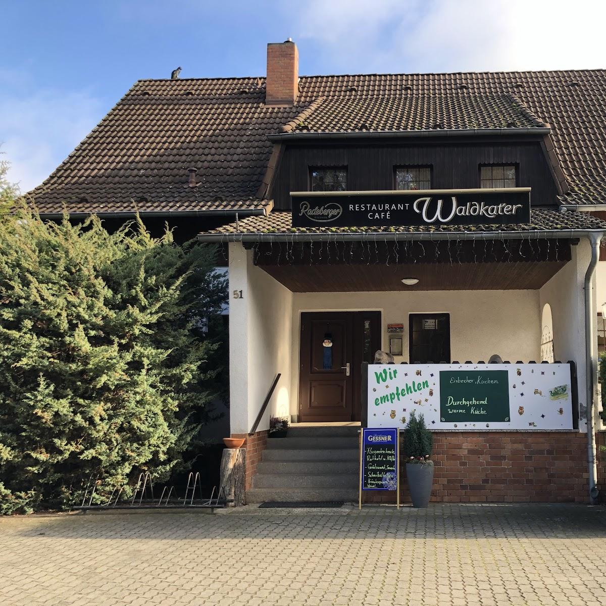 Restaurant "Cafe Waldkater - Eckhard Ziehe" in Mittenwalde