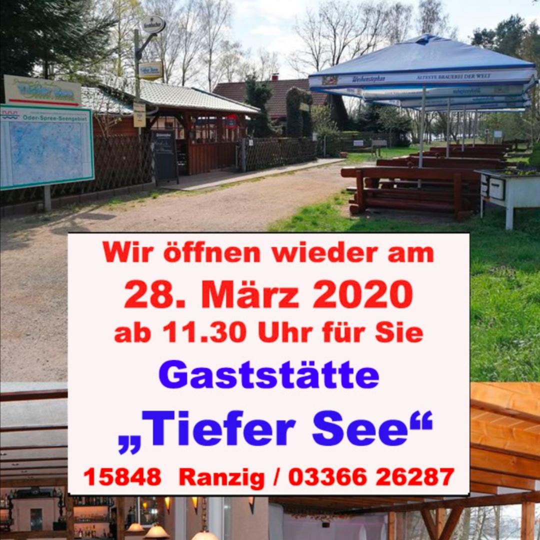 Restaurant "Tiefer See" in Tauche