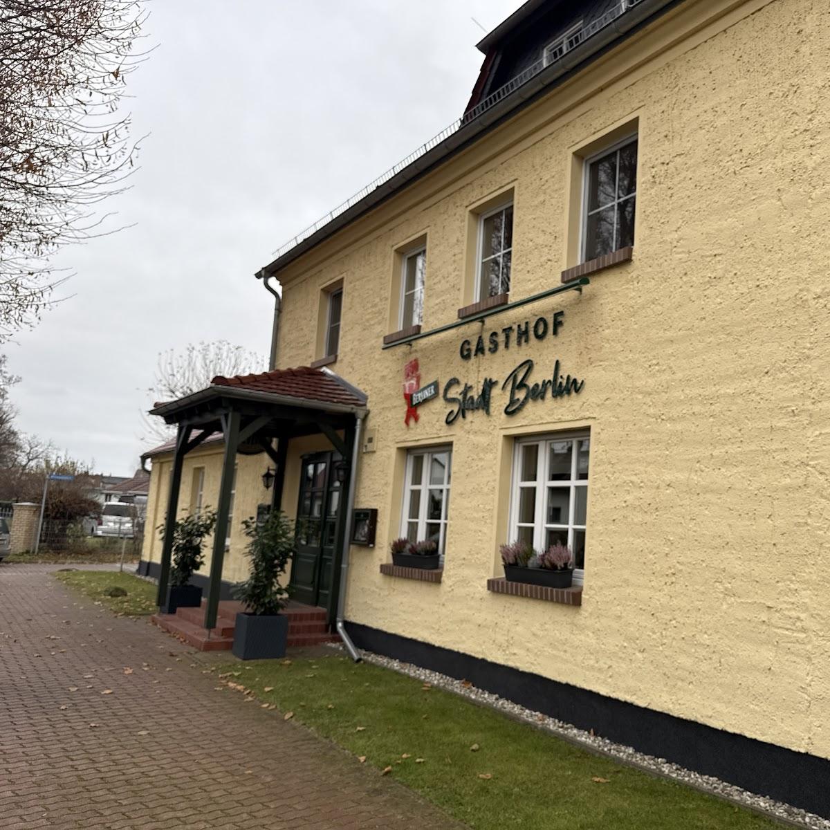 Restaurant "Gasthof Stadt Berlin" in Luckau