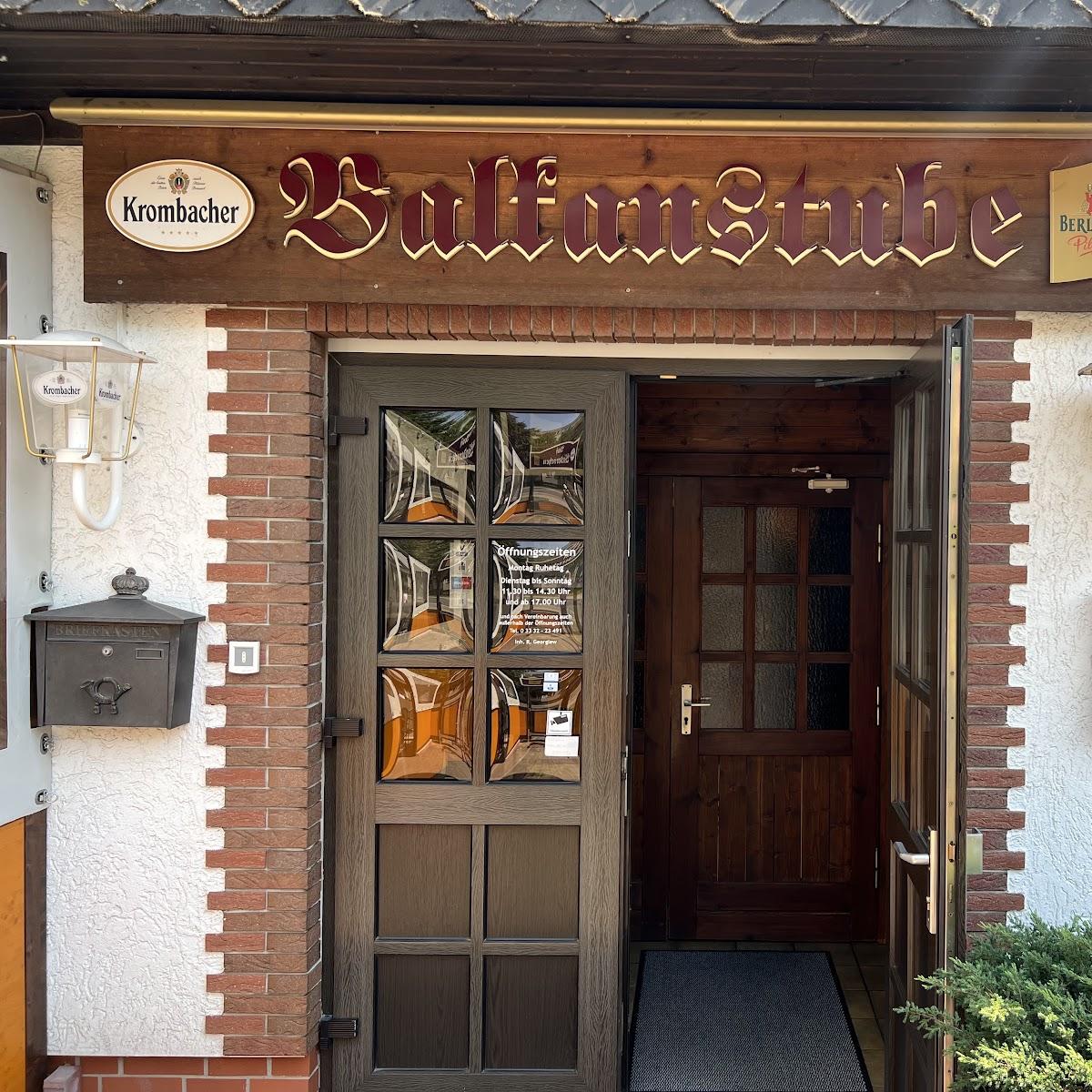 Restaurant "Restaurant Balkanstube Inh. Michael Georgiew" in Schwedt-Oder