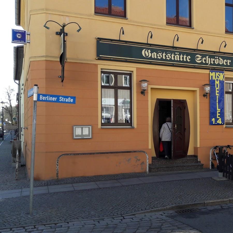 Restaurant "Gaststätte Schröder" in Zehdenick
