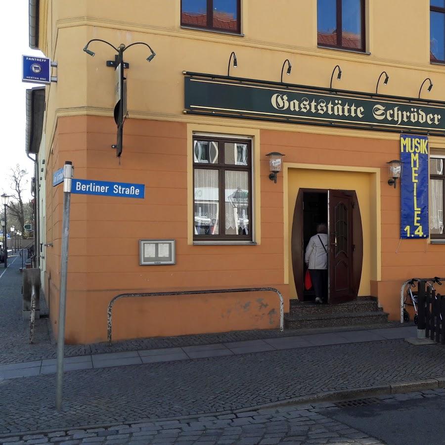 Restaurant "Gaststätte Schröder" in Zehdenick