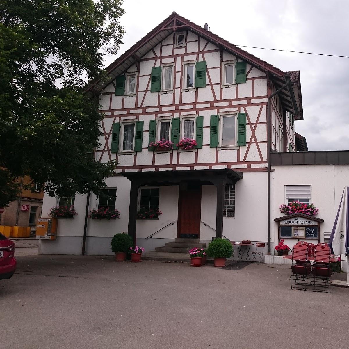 Restaurant "Gasthaus zur Eisenbahn" in Sulzbach an der Murr