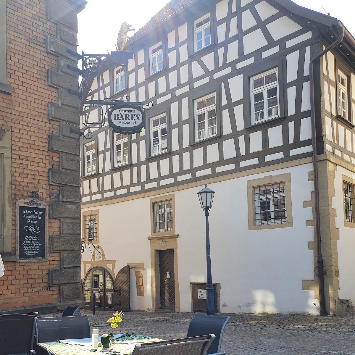 Restaurant "Metzgerei & Gasthof zum Bären" in Möckmühl