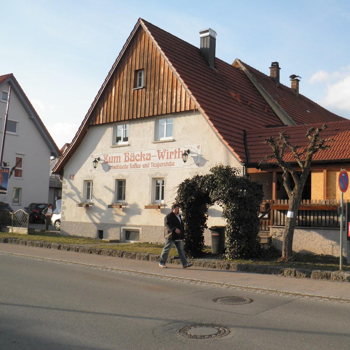 Restaurant "Bäcka-Wirth" in Steinheim am Albuch