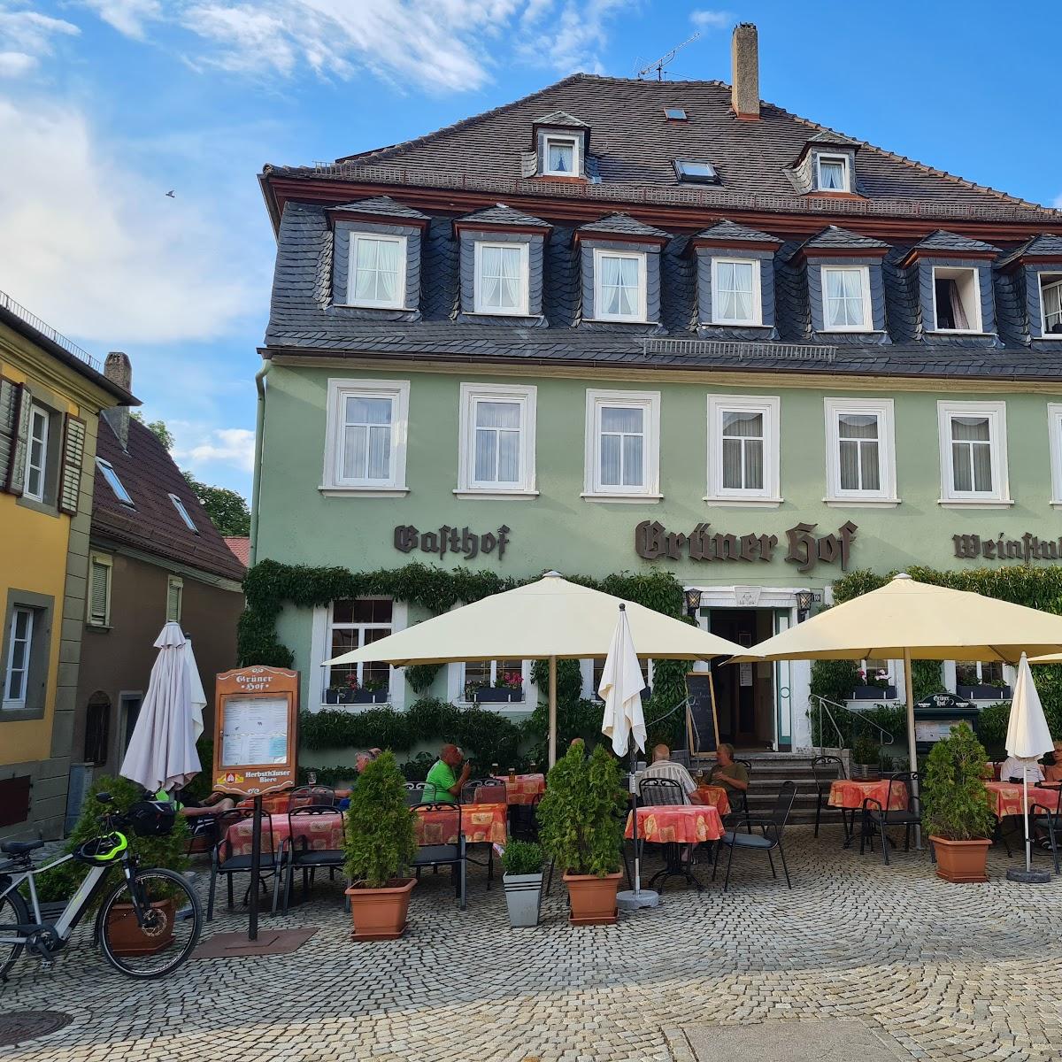 Restaurant "Grüner Hof" in Weikersheim