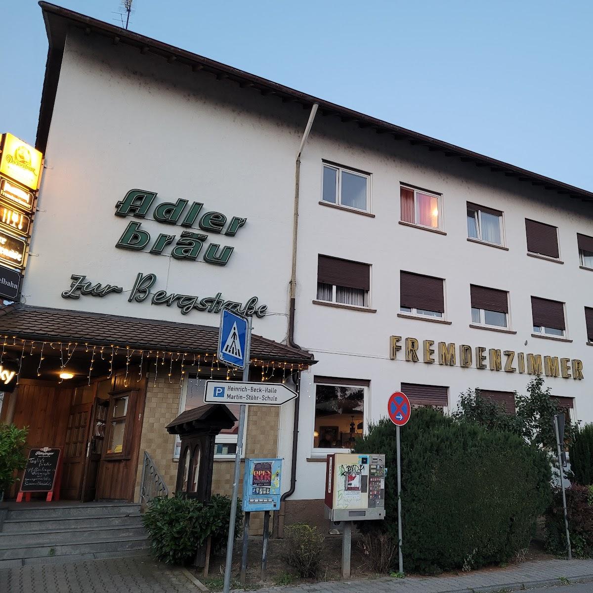 Restaurant "Zur Bergstraße Pension" in Hirschberg an der Bergstraße