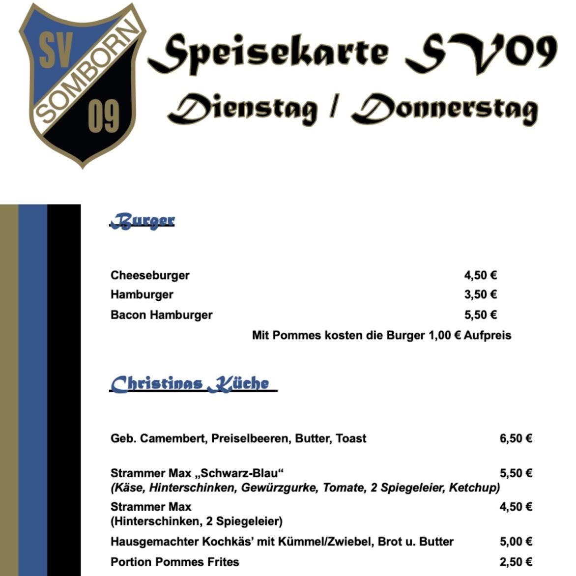 Restaurant "Gaststätte des SV 09 Somborn e.V." in Freigericht