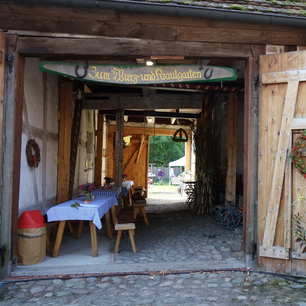 Restaurant "Café im Wurz- & Krautgarten (Burgcafé)" in Burg Stargard