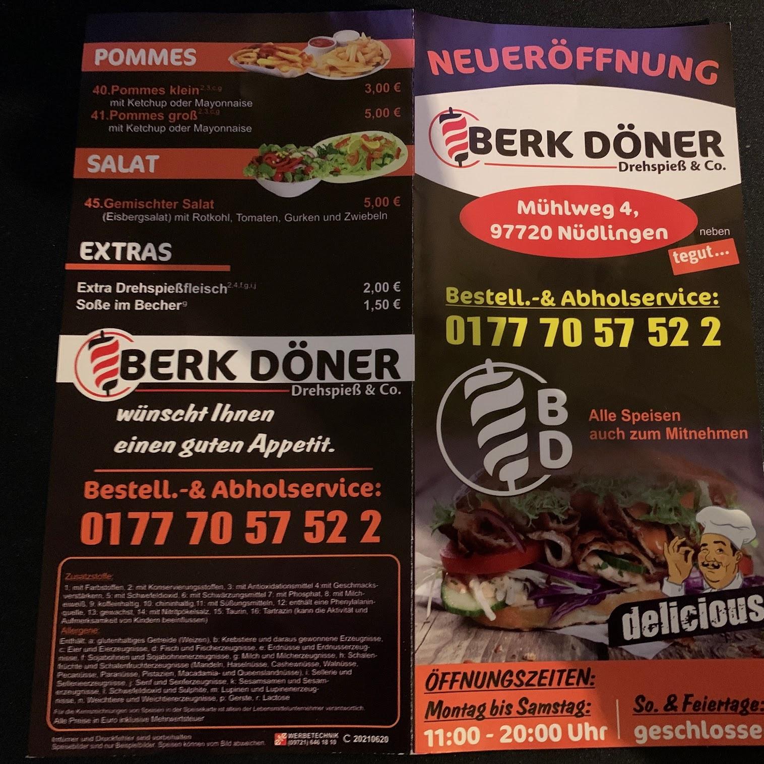 Restaurant "BERK DÖNER" in Nüdlingen