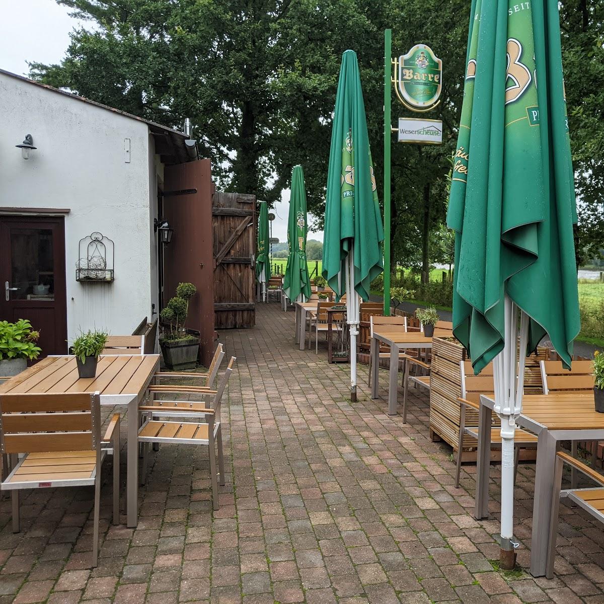 Restaurant "Café Weserscheune" in Petershagen