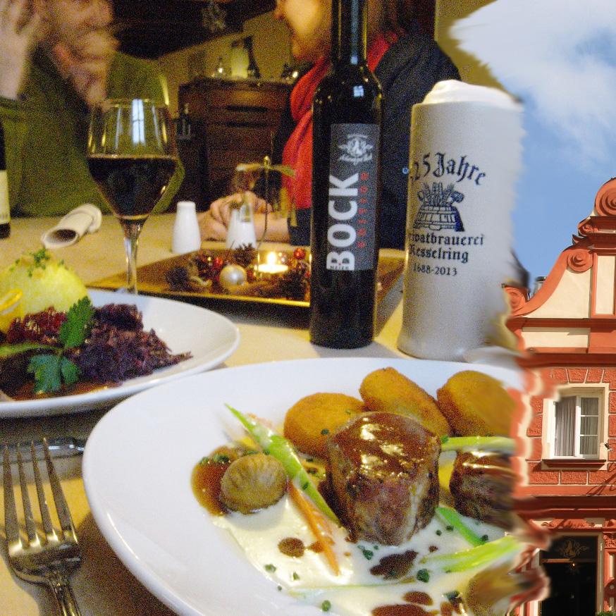 Restaurant "Bio Boutique Hotel & Bio Wirtshaus Schwarzer Bock" in Ansbach