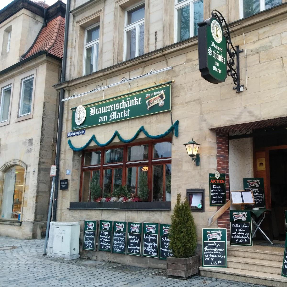 Restaurant "Brauereischänke am Markt" in Bayreuth