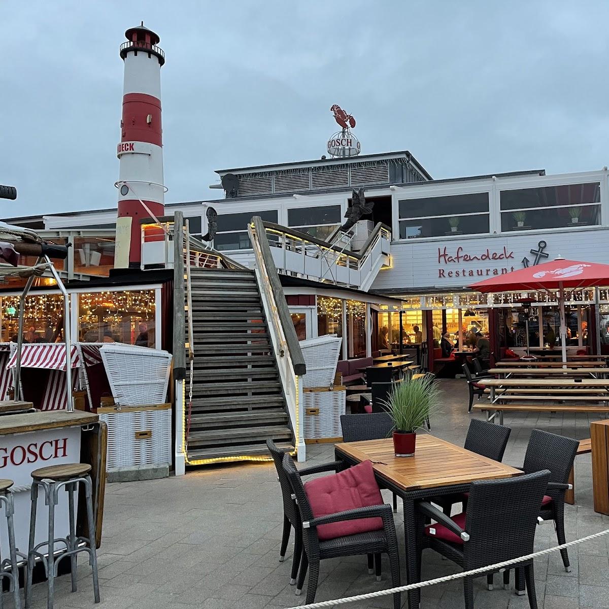 Restaurant "GOSCH Alte Bootshalle" in List auf Sylt