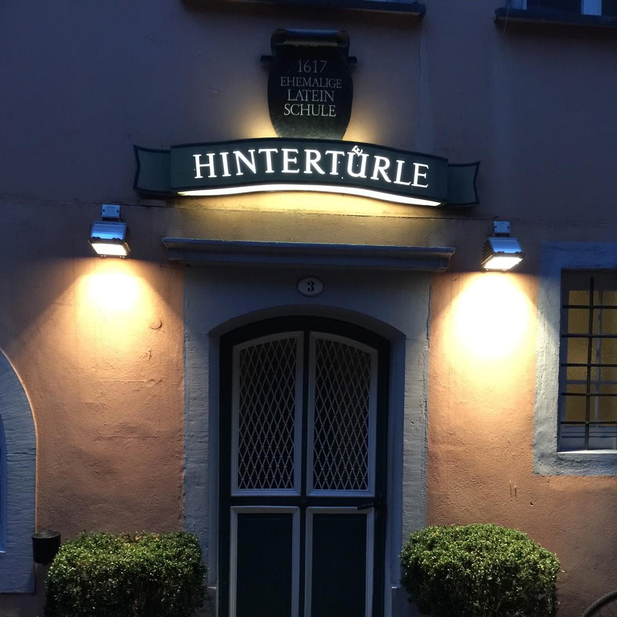 Restaurant "Hintertürle" in Konstanz