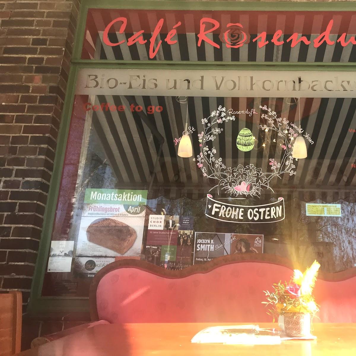 Restaurant "Cafe Rosenduft - Glutenfreie Torten auch Vegan" in Berlin