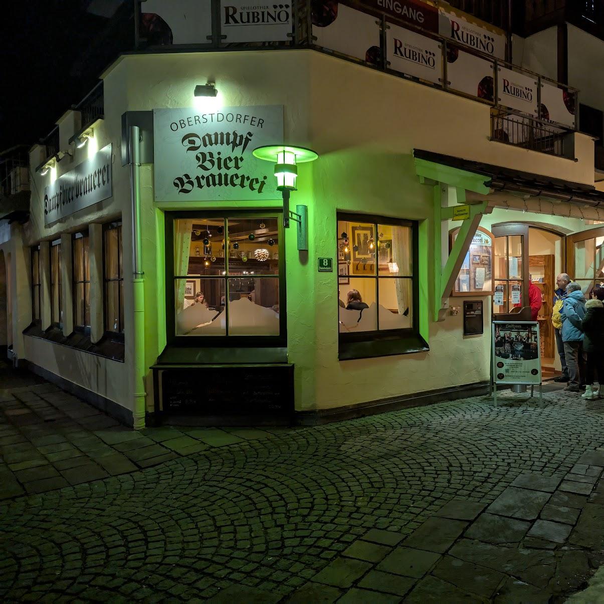 Restaurant "er Dampfbierbrauerei" in Oberstdorf