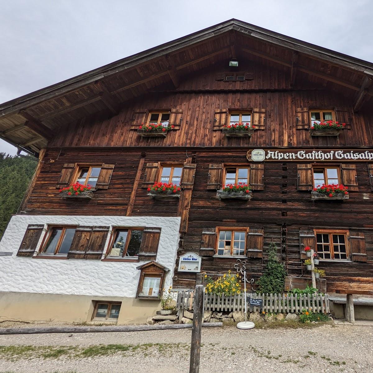 Restaurant "Berggasthof Gaisalpe e.K. Inhaber Max Zobel" in Oberstdorf
