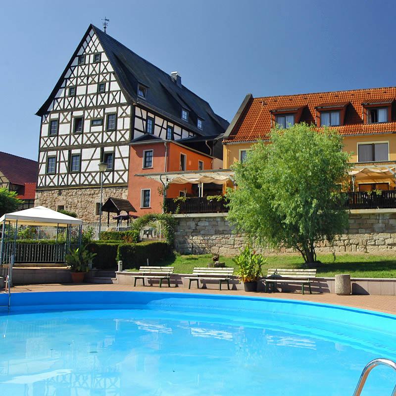 Restaurant "Thüringer Landhotel  Edelhof  (Touringen Stempel 418)" in Uhlstädt-Kirchhasel