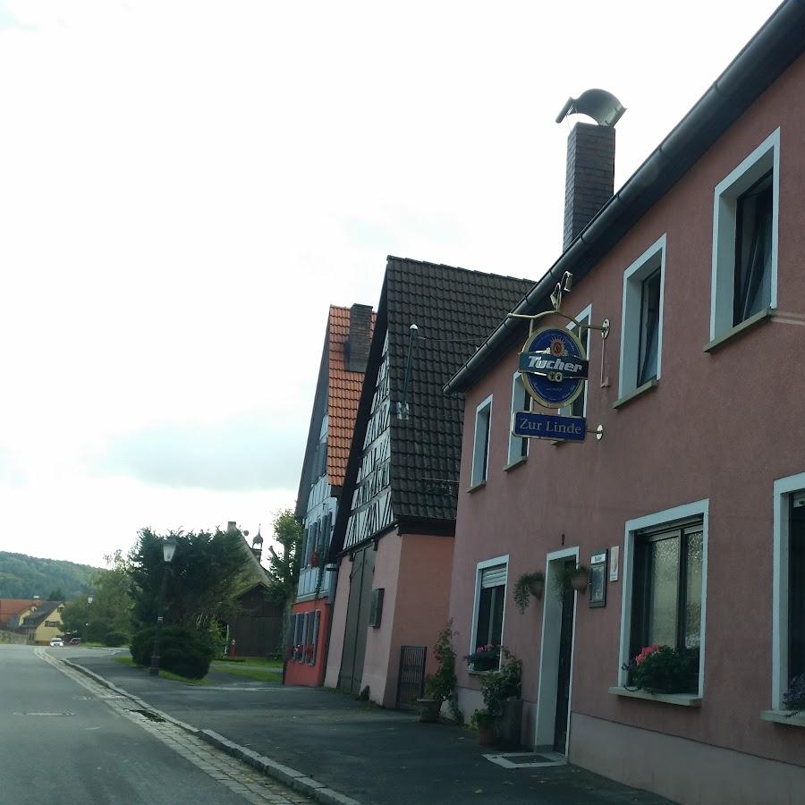 Restaurant "B. Habermann und P. Löffler, Zur Linde" in Kirchensittenbach