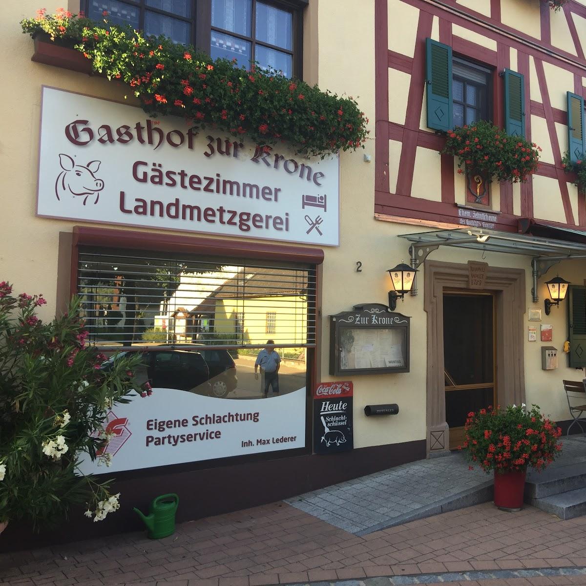 Restaurant "Gasthof zur Krone" in Mitteleschenbach