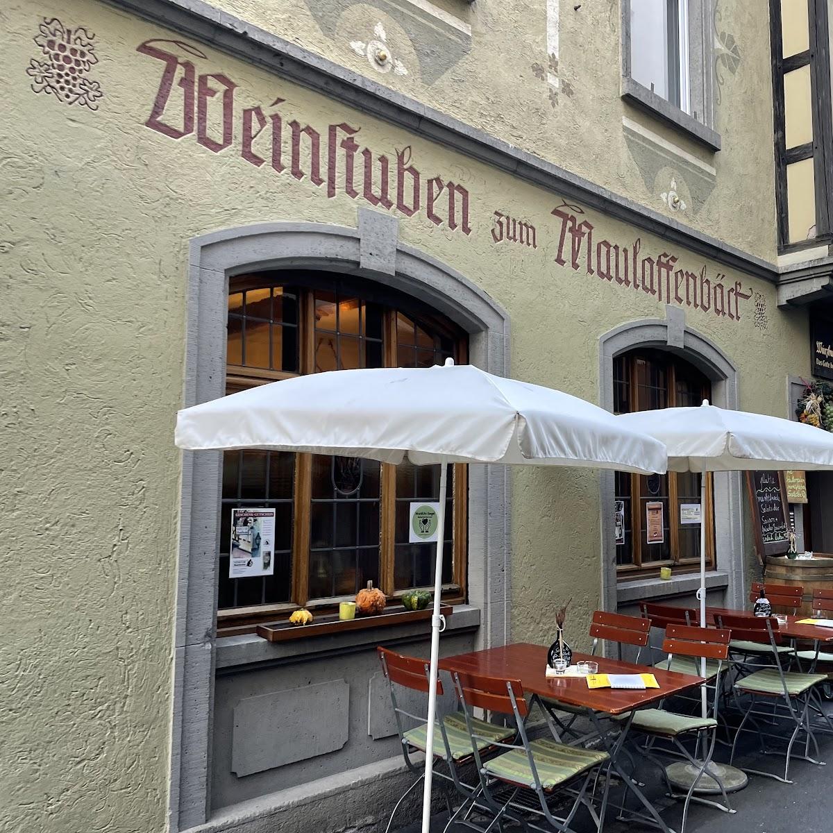 Restaurant "Maulaffenbäck" in Würzburg