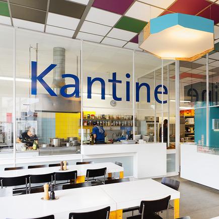 Restaurant "ExRotaprint Kantine" in Berlin