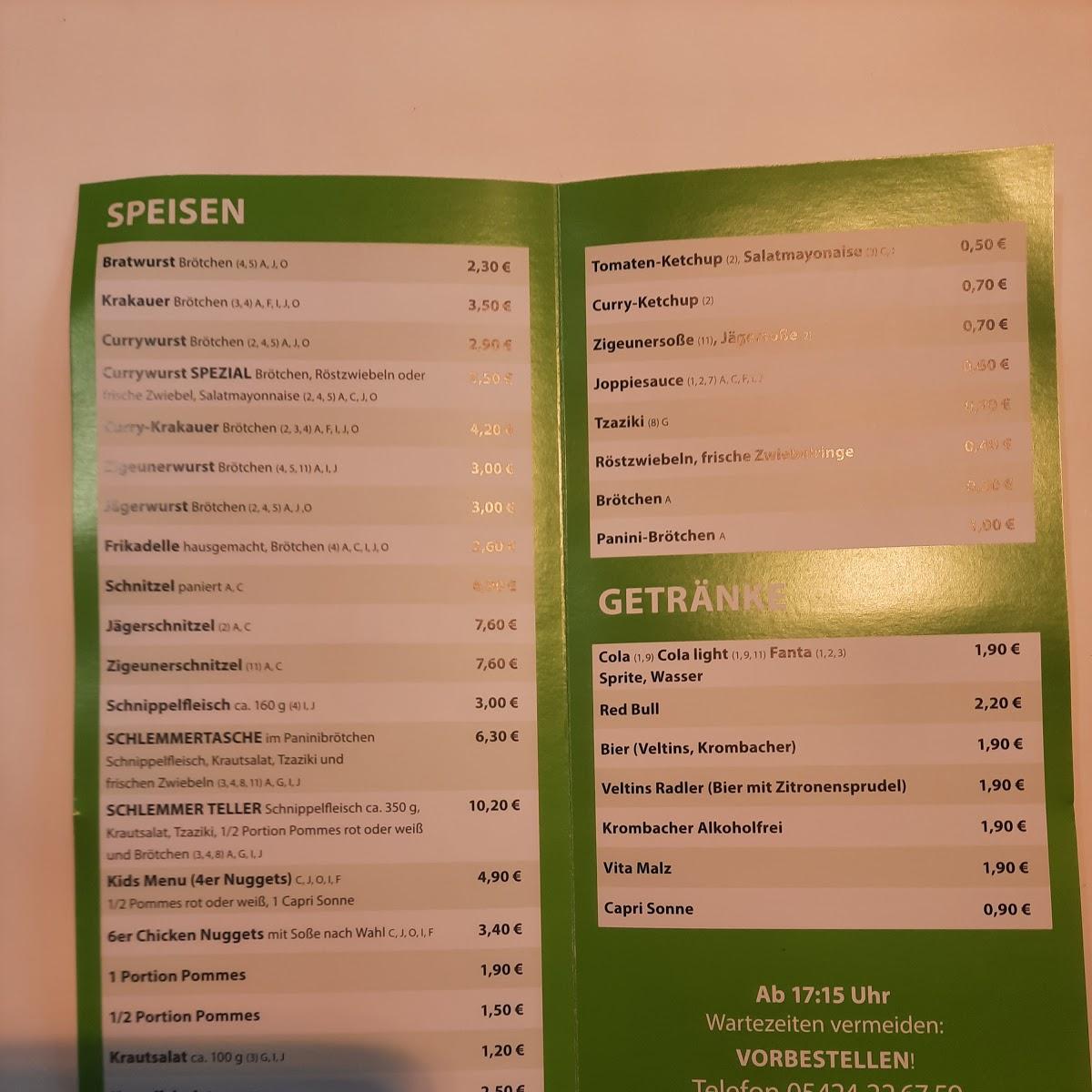 Restaurant "Imbiss Schöne" in Bad Laer